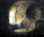 D‘après Rembrandt - pastel sur papier - 19 x 17 cm - 2017